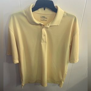 Yellow PGA golf polo